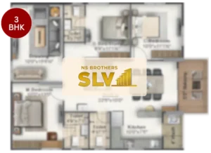 SLV Golden Towers 3 bhk Floor plan. yelahanka, bangalore