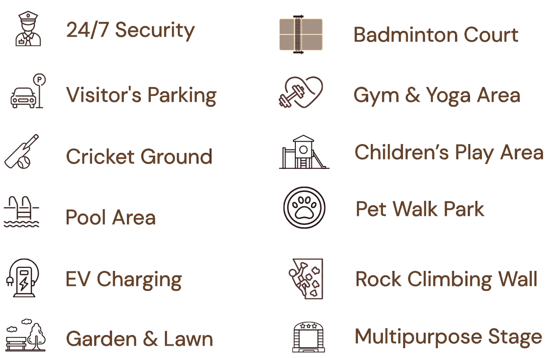 SLV Golden Towers yelahanka, bangalore amenities